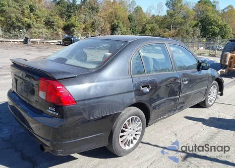 2005 Honda Civic Ex from USA, damaged, VIN 2HGES26755H616555